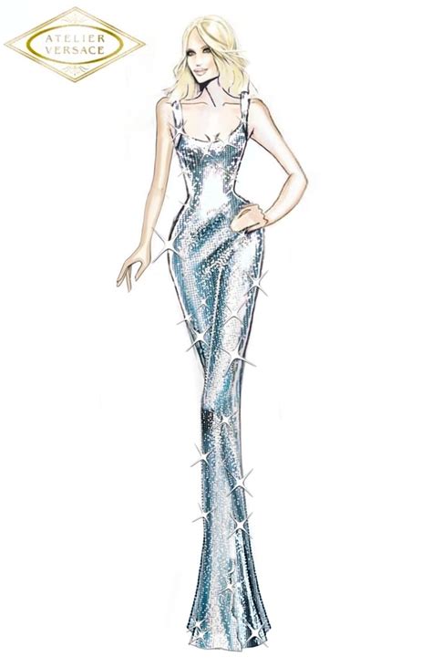 foto donatella versace da giovane|donatella versace design sketches.